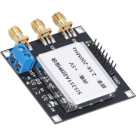 Le module générateur de signaux d'horloge SI5351 est un générateur de fréquence à ondes carrées à faible bruit utilisé pour la génération de fréquences de signaux.