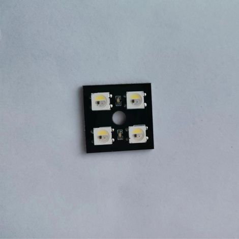 SK6812 5050 RGBW6000K LED module with 4 LEDs, 20mm square light source