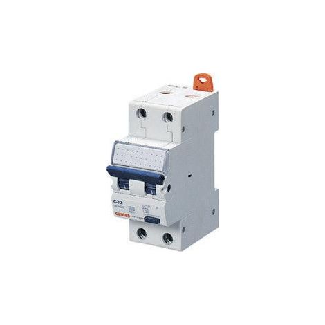 Gewiss INTERRUTTORE AUTOMATICO MAGNETOTERMICO DIFFERENZIALE COMPATTO - MDC 60 - 1P+N CURVA C 16A TIPO A Idn=0,03A - 2 MODULI, GW94307