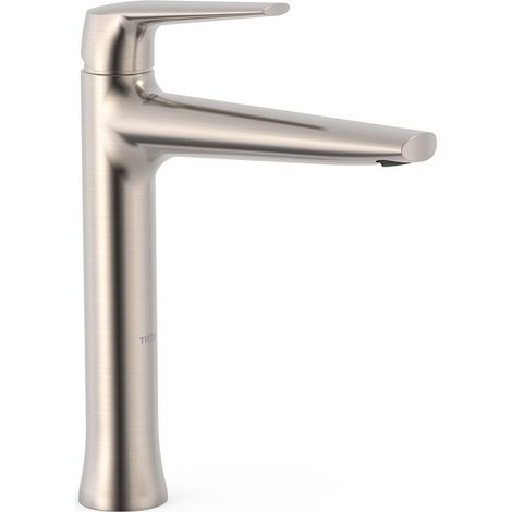 TRES 28120301AC FUJI Grifo Monomando Lavabo Caño Alto Color Acero - ref: 28120301AC (1/2)