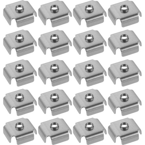 Écrous à insérer filetés VALICLUD pour tube carré M6 25x25 mm en (1/5)