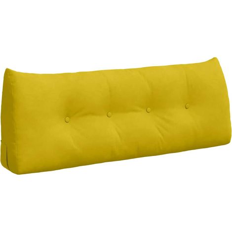 Back Pillow Yellow 120 x 24 x 50 cm Velvet vidaXL (1/5)
