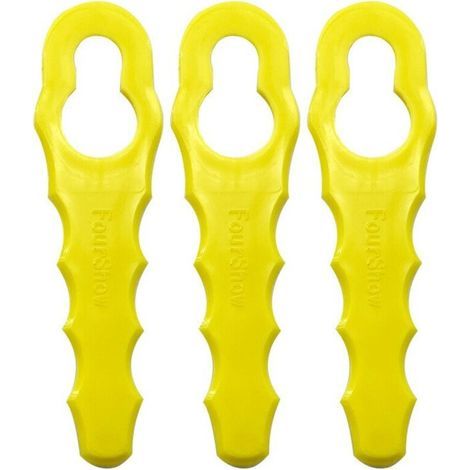 ANDIAMOs 100er-Pack Ersatzmesser, kompatibel mit Ryobi Rasentrimmern. Doppelt gezahnte Messerköpfe RAC155, RAC157, RAC158-ANDIAMOs