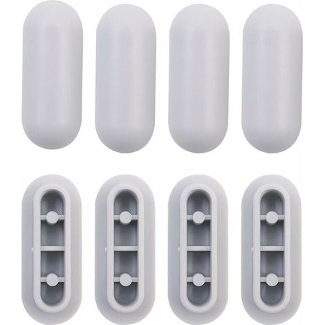 4 Pièces Tampon Universel pour Siège de Toilette Universel Chocs Kit de Tampon Abattant WC Plastique Toilette Pare-chocs Remplacement (1/4)