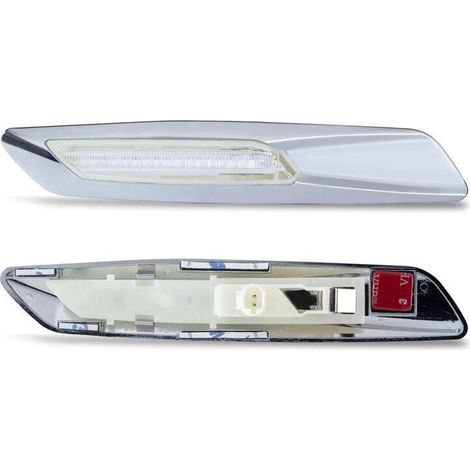 KIT 2 INDICATORI DI DIREZIONE LATERALI A LED COMPATIBILE CON HONDA Jazz GD 01-08 / Civic EP EU EV 01-03 / VETRO FUME/ LED 6000K EFFETTO XENON / CAN-BUS, PLUG AND PLAY (1/5)