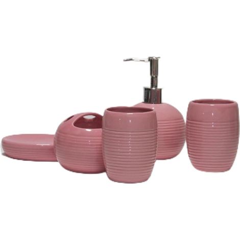Supplies Toiletries Set 5 Pieces Dispenser Bottle Cup (1/3)