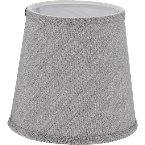 Abat-jour en tissu pour plafonnier en cristal, applique murale, lampe (gris) (1/5)