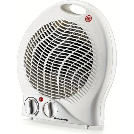 Mini radiateur vertical domestique 3 vitesses, anti-tremblement, 2000 watts, mini et portable (blanc) (1/3)