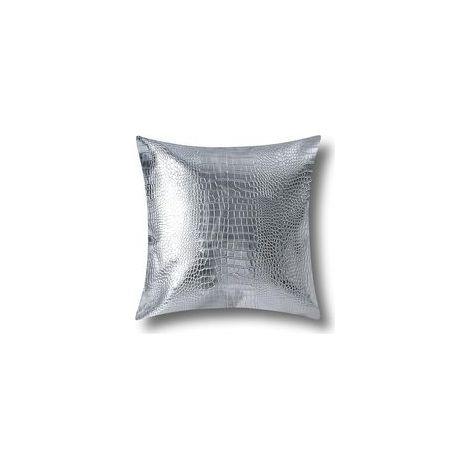 Housse de Coussin Argentée 45x45cm, Double Face, Style Moderne pour Canapé et Salon, Décoration Élégante