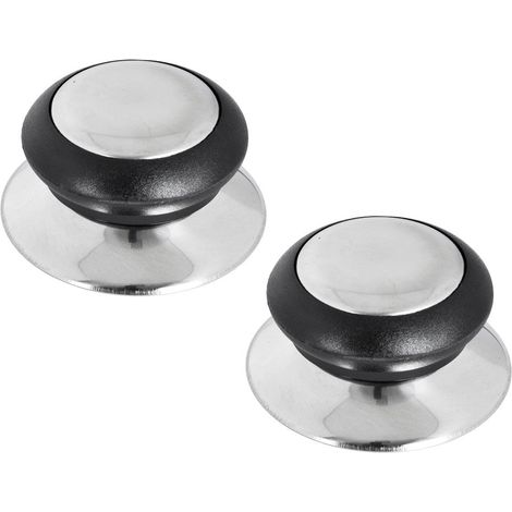 Pomos de repuesto para tapas, acero inoxidable y plástico, 14-30 cm