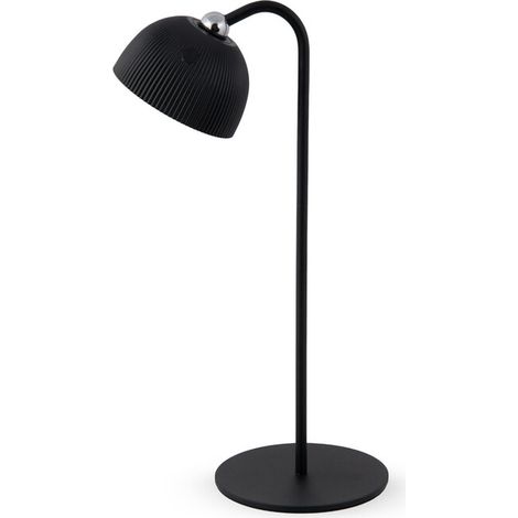 LAMPADA LED RICARICABILE DA TAVOLO ELLIOT NERO- 12,0 pz