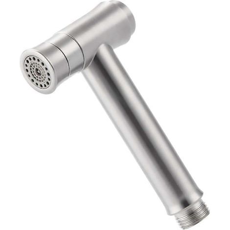 Toilet Seat Bidet Sprayer - Bathroom Faucet Bathtub Washing Car Shower Stainless Steel Diaper Cleaning Nozzle, 2 Modes, One Press (1/4)