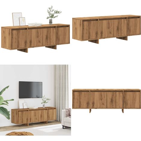 vidaXL TV-Schrank Artisan-Eiche 120x30x40,5 cm Holzwerkstoff (1/5)