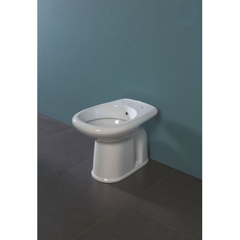 Water/bidet Confort scarico terra cm. 52x36,5 bianco lucido di (1/2)