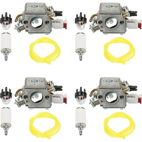 Carburateur 4X pour tronçonneuse Husqvarna 340 345 346 350 353référence 503283208Zamacouleur argent. (1/5)