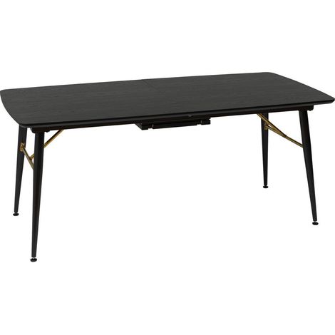 Tavolo da pranzo allungabile aubrey nero 180x220cm - Atmosphera créateur d'intérieur (1/5)