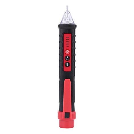 Non-Contact Electrical Voltage Detector Pen Circuit Tester Tool 48-1000V/12-1000V (Black) (1/5)