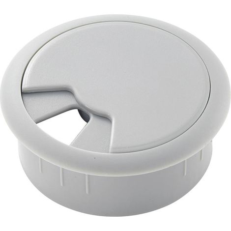 Passe-câbles TRU COMPONENTS WP50BK 452610-GY pour plan de travail ABS gris 1 pc(s) S470581 (1/2)