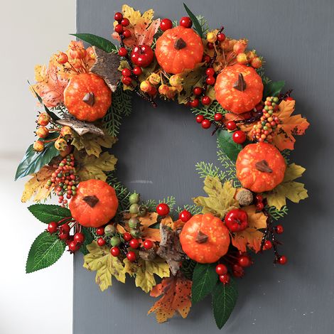 Guirlande d Halloween, accessoires de décoration de fenêtre de Bar, citrouille, feuille d érable, accessoires de baies (1/2)
