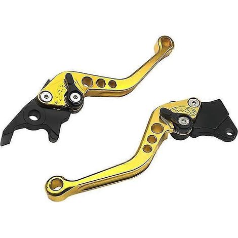 Leviers de frein et d'embrayage courts/longs CNC pour Yamaha FZ1 Fazer, FZ6R, FZ8, XJ6, FZ6, MT-07-09, FZ-09, XSR700 et XSR900 (2017) - Or (1/5)