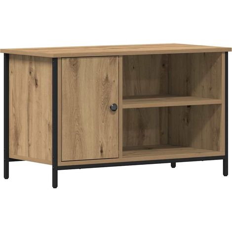 Maison Exclusive - Mueble de TV Roble artisan 80 x 40 x 50 cm Mad
