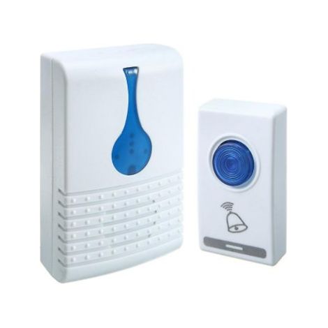 Campanello Senza Fili Alimentazione Con Pile 80 Metri Di Portata IP20 V013 (1/5)