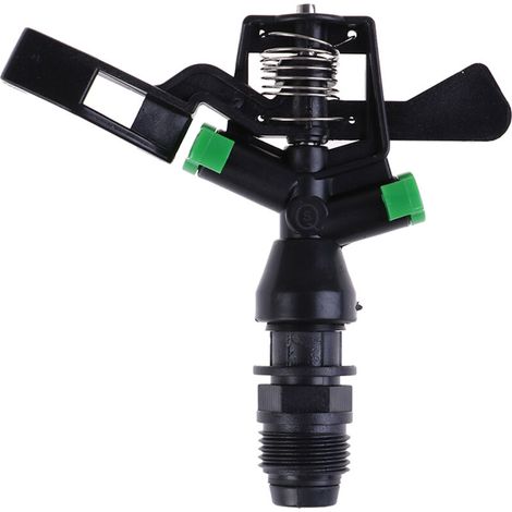 Buse d'arrosage rotative inclinable 1/2" pour irrigation agricole, noire-AquaForge (1/5)