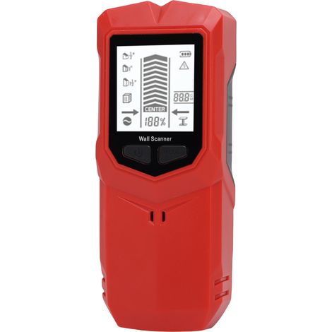Balkensucher-Wandscanner mit LCD-Display, 7-in-1-Wand-Holz-Metall-Balkendetektor mit 3 einstellbaren Tiefeneinstellungen für Balken, Rohre und elektrische Leitungen (1/5)