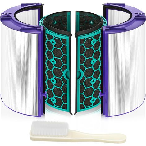 Filtre de remplacement HEPA et charbon actif pour Purificateur d'air compatible Dyson HP04 TP04 DP04 TP05 DP05, filtration double couche