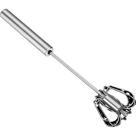 Batteur Rotatif 12 Pouces Professionnel pour Creme de Gateau, Patisseries, Mixeur de Cuisine avec Pressoir Rotatif pour Œufs et Boite de Rangement Pratique-x