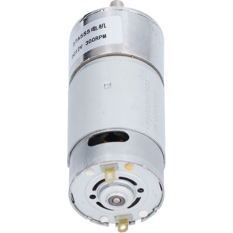 Moteur à engrenages à turbine autobloquant à micro-réduction, pièces de transmission 12 V CC 300 tr/min 37A555 (1/5)