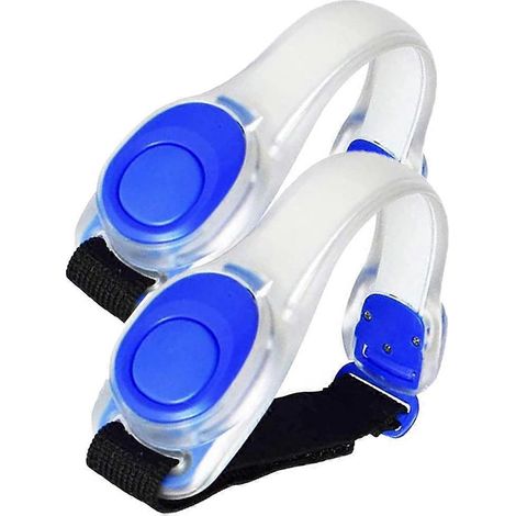 Brassard lumineux LED clignotant pour le bras et le poignet, équipement de sécurité haute visibilité pour le cyclisme, bleu (1/4)