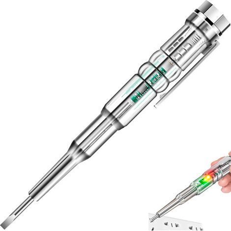 Reaktiver elektrischer Prüfstift, berührungsloser Spannungsprüferstift, 24–250 V elektrischer Prüfstift-Schraubendreher, Prüfstift mit Kontrollleuchte, elektrischer Prüfstift-Sonde (1/5)