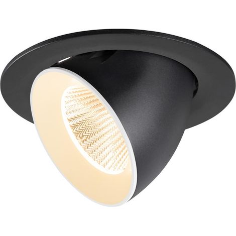 Encastré downlight NUMINOS® GIMBLE L 2700 K 40° IP20 rond noir / blanc - SLV - 1009707