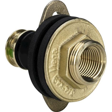 Viega Raxofix-Wanddurchführung, d 16mm, Rp 1/2, G 3/4 Siliziumbronze Modell 5332.31, 647797 (1/2)