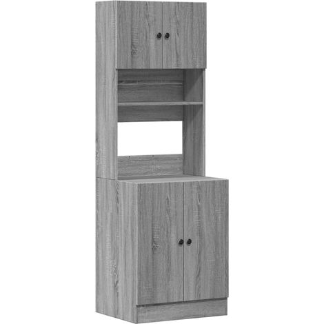 Meubles de Rangement,Armoire de cuisine sonoma gris 60x50x180 cm bois d’ingénierie CFW568075 (1/5)