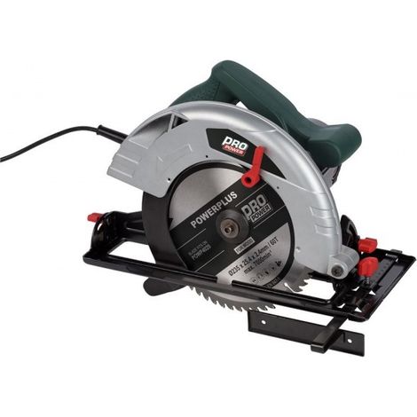 Powerplus Scie Circulaire Électrique POWP4020 - Outil Filaire de 2000 W et Ø 235 mm - avec Rail de Guidage - avec 1 Accessoire