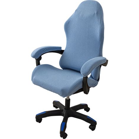 1 Ensemble Housse de chaise, Tissu jacquard extensible, Anti-griffures chat, Pour chaise gamer et bureau (1/5)