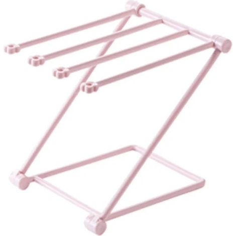 Gant de toilette - OKUMGGYJ - Pliable - Rose - 25,5x20 cm - Lavable (1/5)