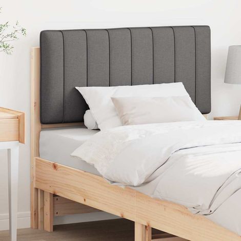 Gepolstertes Kopfteil mit Kopfteil Braun und Dunkelgrau 90 cm