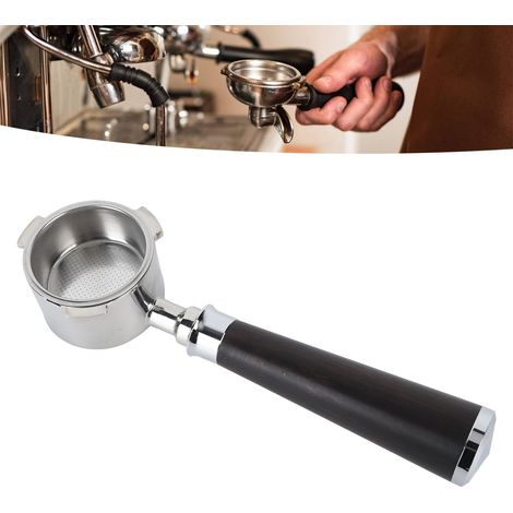 Poignée en acier inoxydable avec grip en bois, accessoire pour cafetière, style C (1/5)