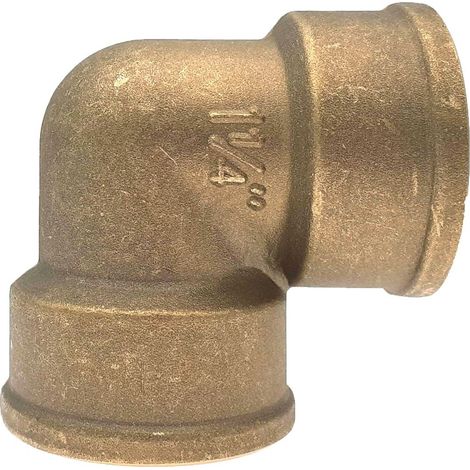 Raccord laiton coudé 90° femelle à visser Ø 5/4" - lot de 5 (1/3)