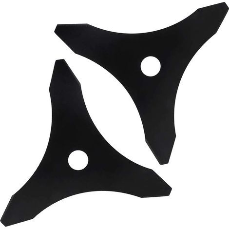 Lama per decespugliatore a 3 denti, 255 mm – Acciaio temprato ad alta visibilità – Per vegetazione fitta e manutenzione di aree verdi (1/5)