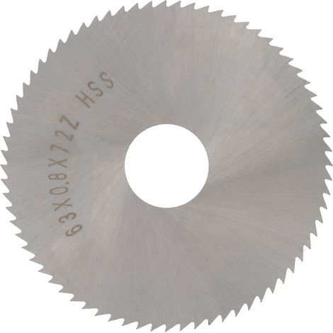 Lame de scie circulaire acier rapide outillage professionnel 63 x 0.8 x 16 x 72 dents W6542 (1/5)