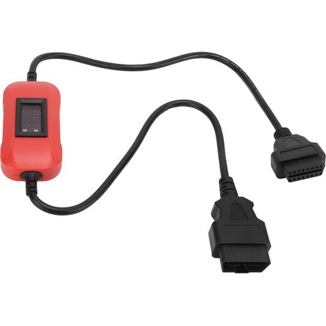 Adaptateur câble OBD2 12-24V pour X431 Easydiag 2.0/3.0 GOLO, résistant chaleur, poids lourds diesel, rouge, diagnostic camion (1/5)