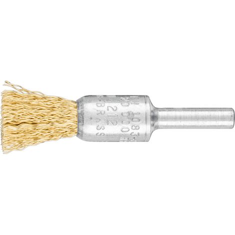 PFERD TOOLS Pinselbürste ungezopft PBU Ø13 mm Schaft-Ø6 mm Messing-Draht-Ø0,30 10 Stk (1/5)