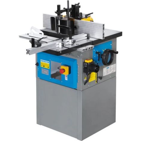 Fervi – Fraiseuse à rouleaux 2 en 1 – Toupie à bois pour fraisage et perçage – Tables en fonte 600x400mm – Diamètre puits 160mm (1/5)
