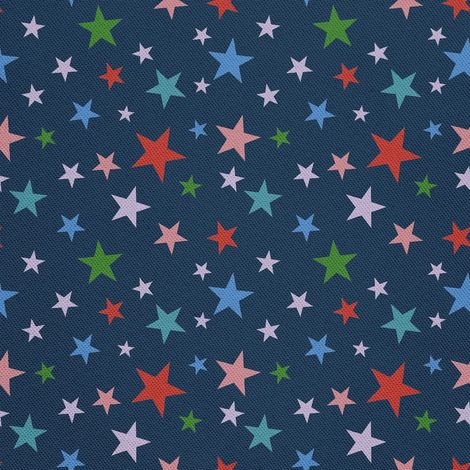 Outdoor dekostoffe oxford - Motiv bunte Sterne 2 I DX469 (1/5)