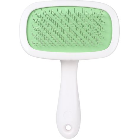 Peigne à aiguilles 360° pour le toilettage des animaux de compagnie, brosse nettoyante et démêlante pour chiens et chats, vert L (1/5)
