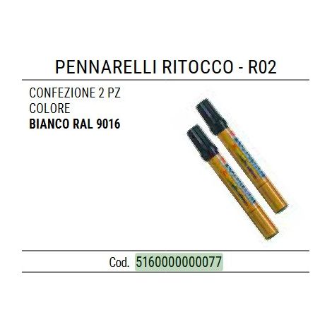 5160 - Pennarello per ritocco RAL 9016 - conf. 2 Ppz 5160000000077